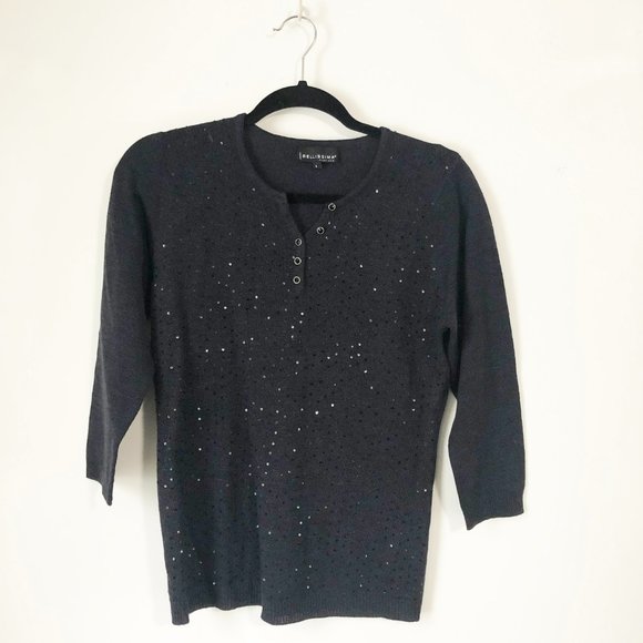 Bellissima sequin sweater (fits smaller than size tag) - Picture 1 of 8